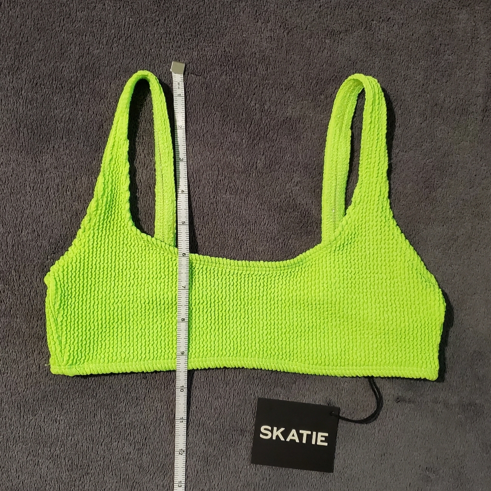 NWT Skatie 'Mya' ribbed/stretchy bikini top size XS, Corona - Picture 11 of 16